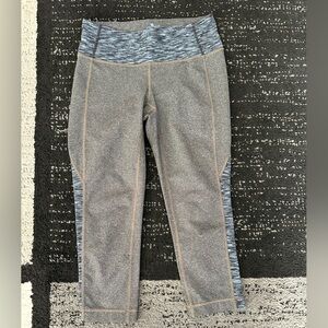 Athleta Gray and Blue Athletic Leggings size small